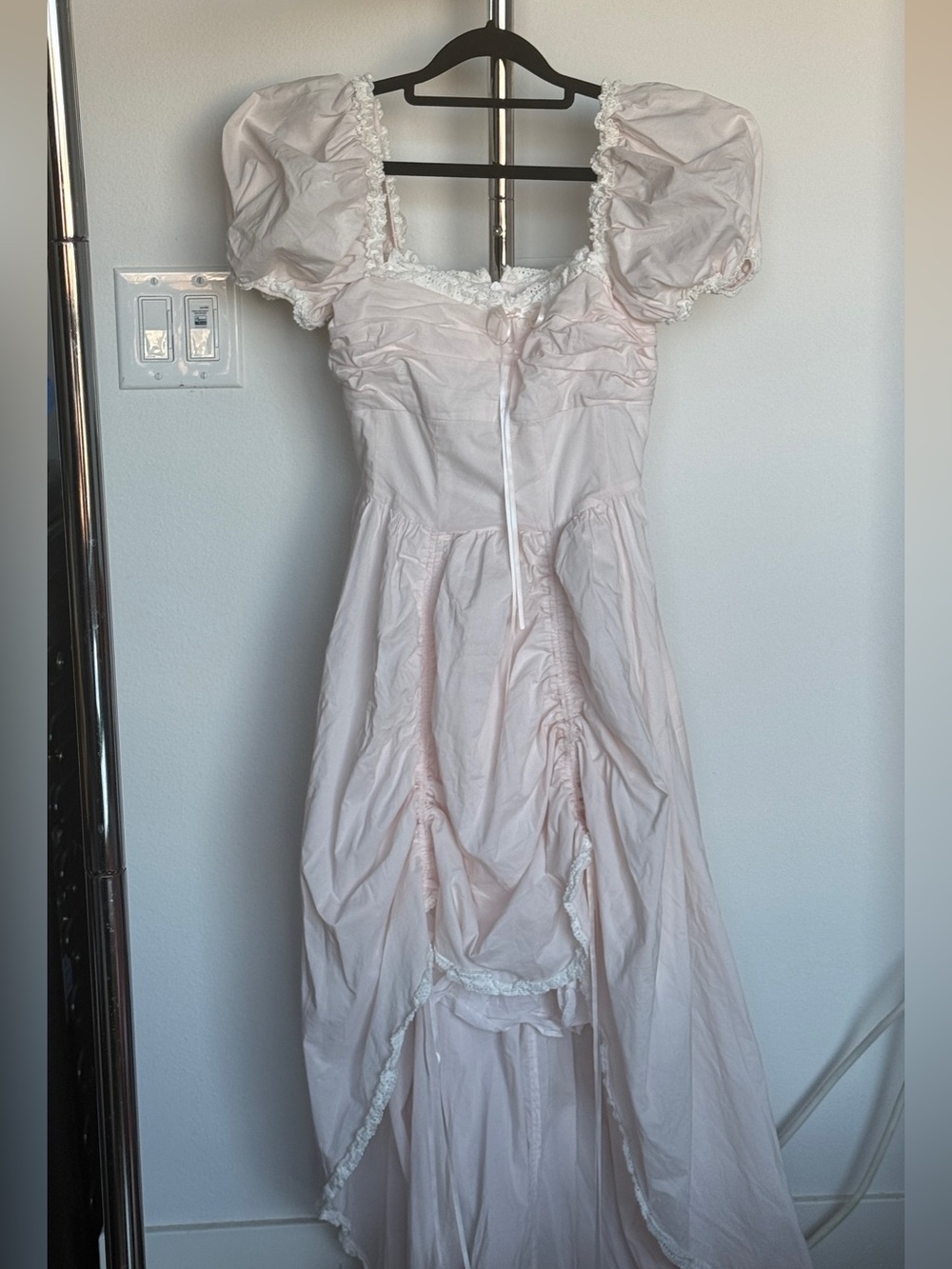 Selkie "Caribbean" Hi-Low Gown in Blush Pink - Size 4